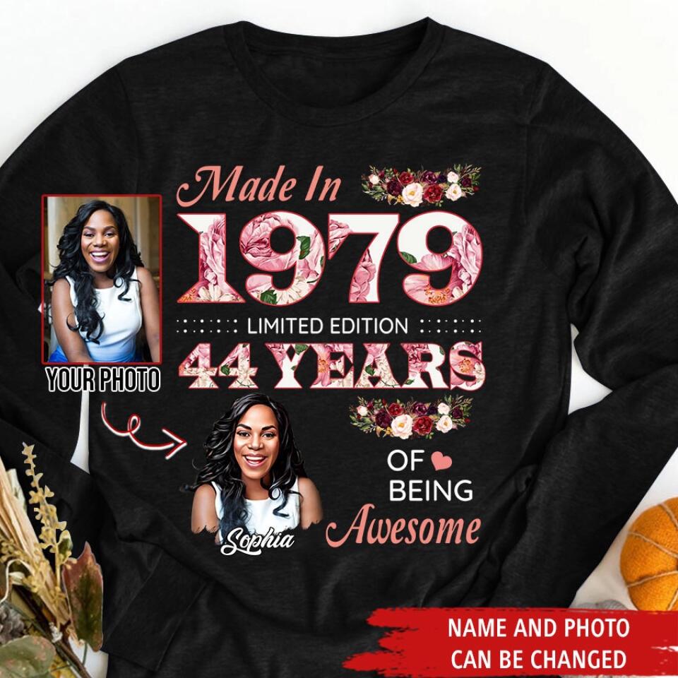 Custom Birthday Shirts, Chapter 44, Fabulous Since 1979 44th Birthday Unique T Shirt For Woman, Her Gifts For 44 Years Old