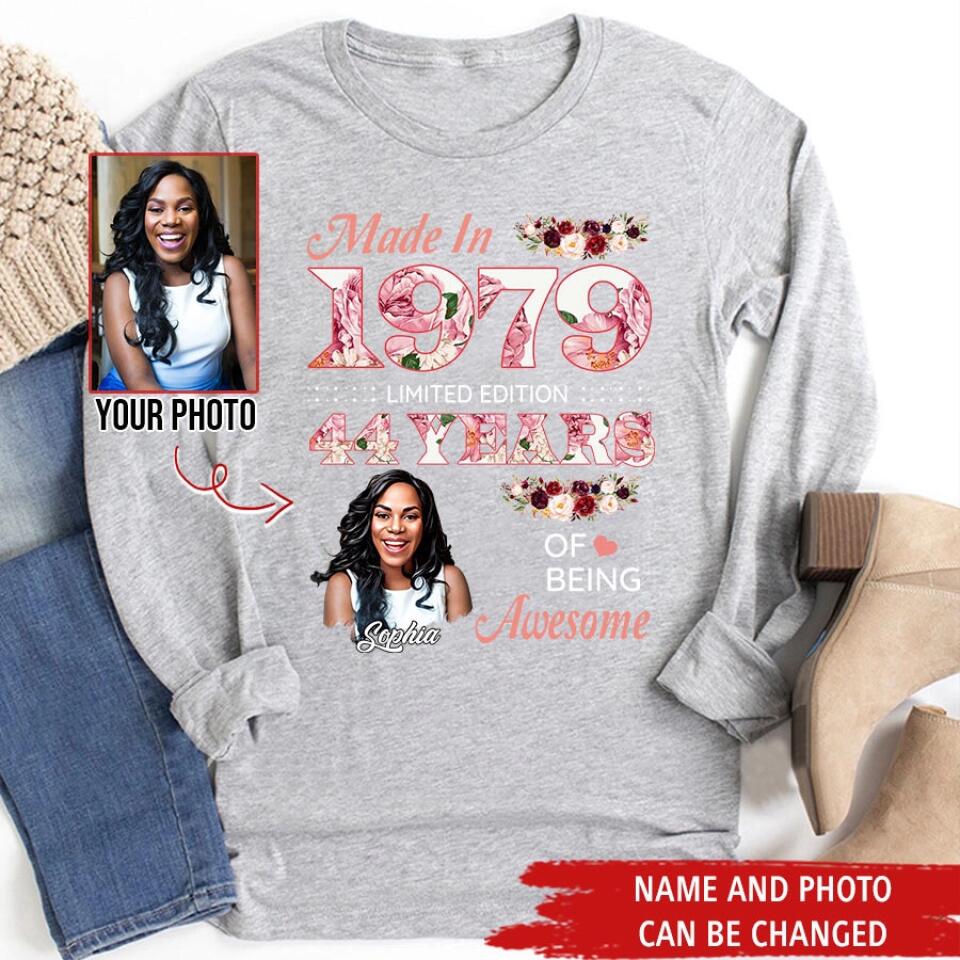 Custom Birthday Shirts, Chapter 44, Fabulous Since 1979 44th Birthday Unique T Shirt For Woman, Her Gifts For 44 Years Old