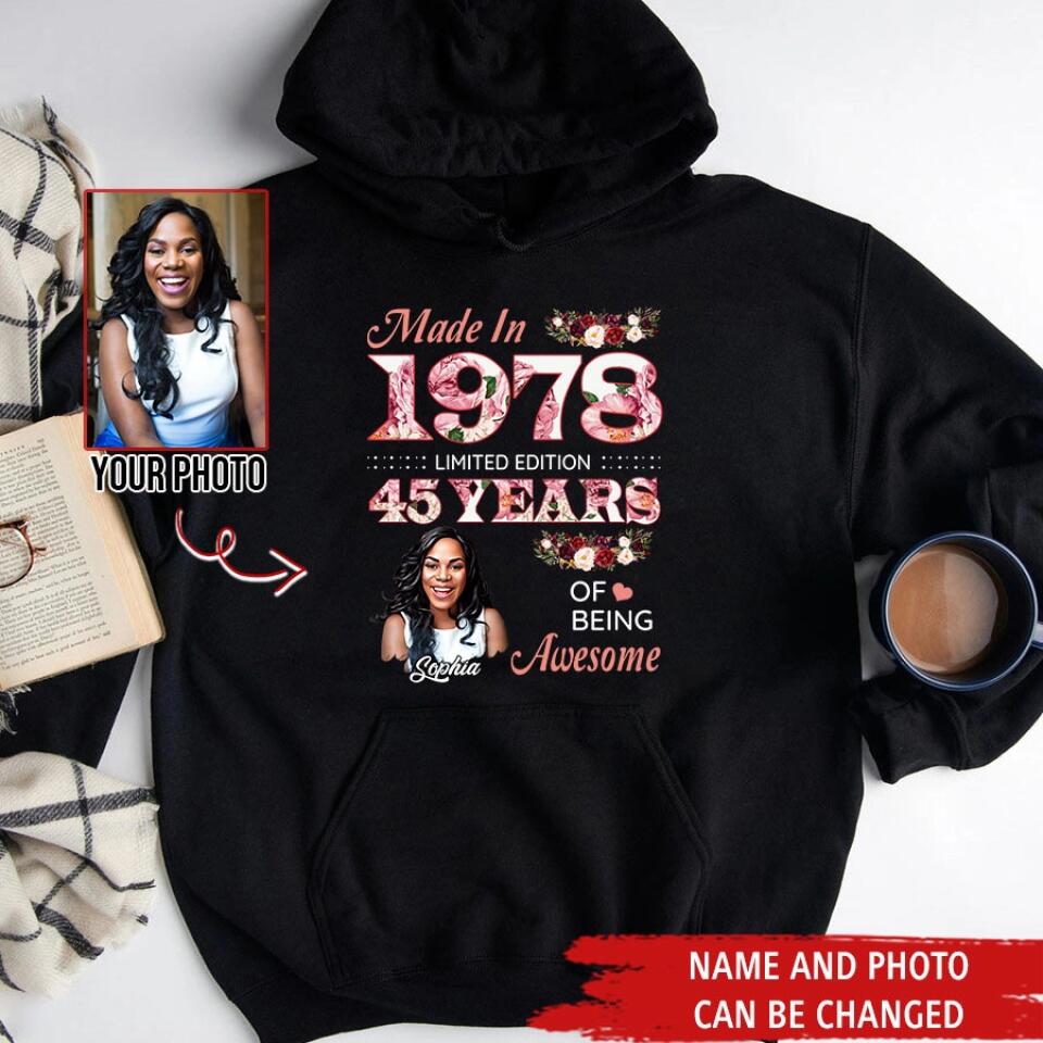 Custom Birthday Shirts, Chapter 45, Fabulous Since 1978 45th Birthday Unique T Shirt For Woman, Her Gifts For 45 Years Old