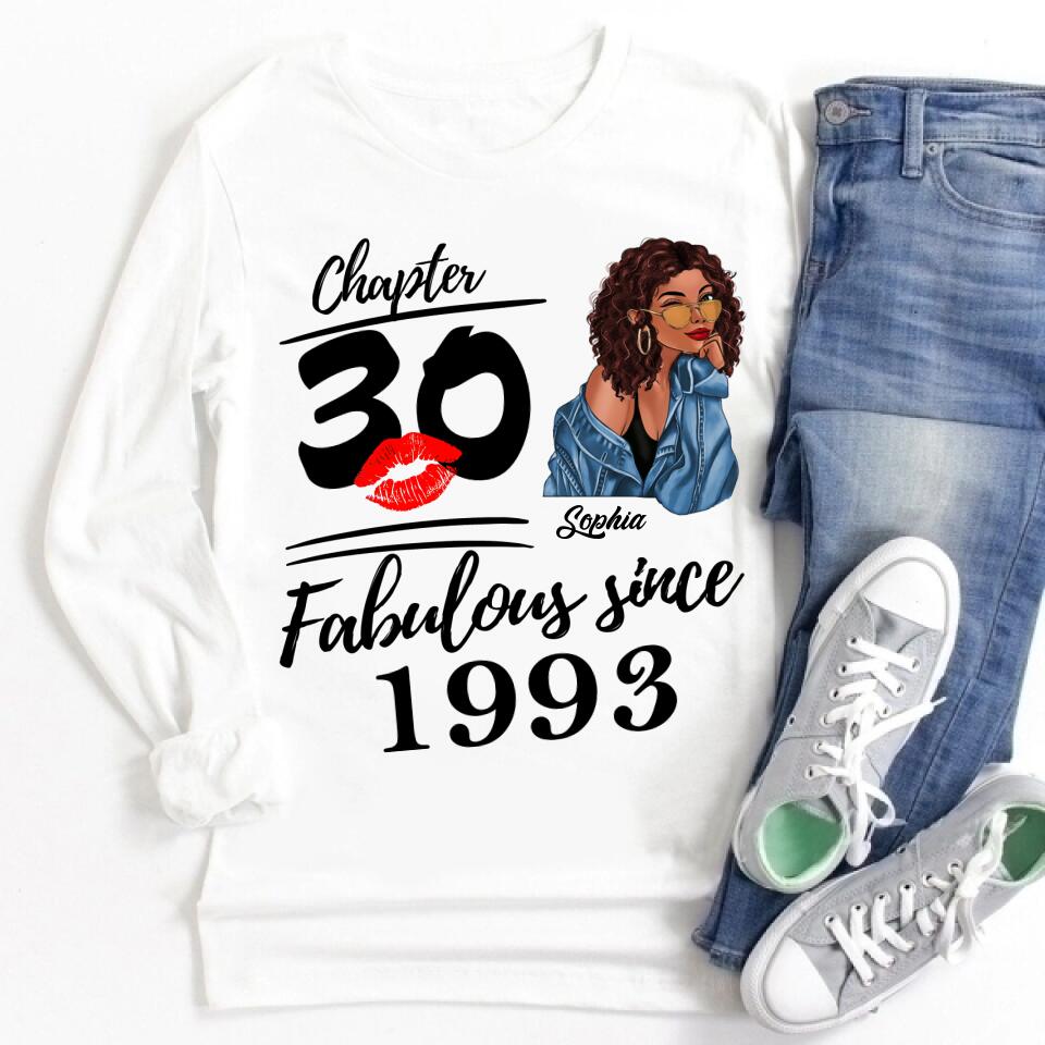 30th Birthday Shirts For Her, Personalised 30th Birthday Gifts, 1993 T Shirt, 30 And Fabulous Shirt, 30th Birthday Shirt Ideas, Gift Ideas 30th Birthday Woman