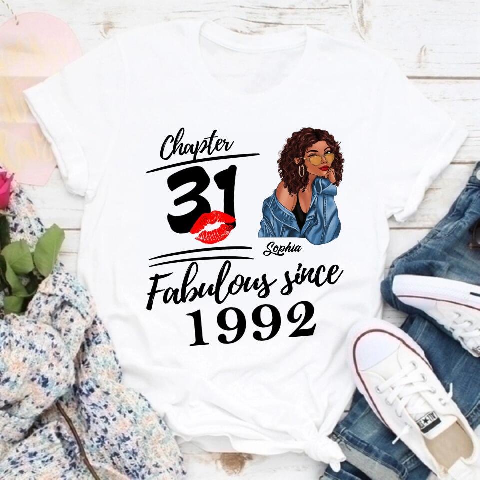 31st Birthday Shirts For Her, Personalised 31st Birthday Gifts, 1992 T Shirt, 31 And Fabulous Shirt, 31st Birthday Shirt Ideas, Gift Ideas 31st Birthday Woman
