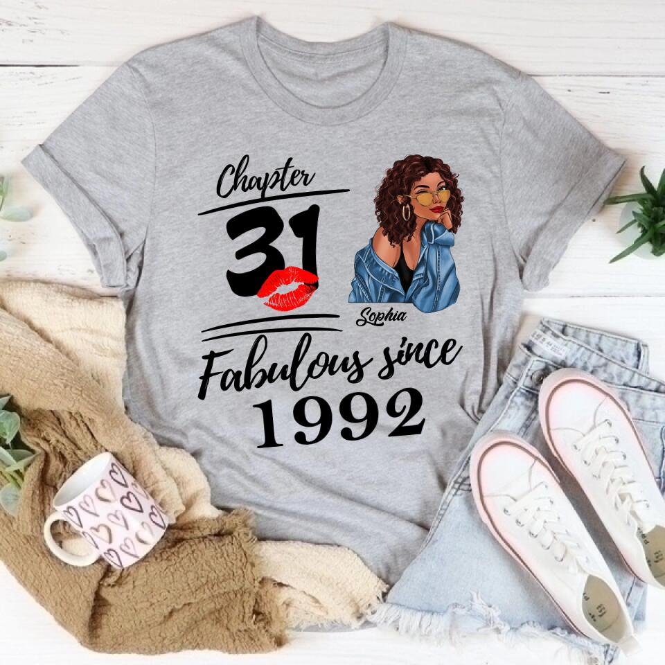 31st Birthday Shirts For Her, Personalised 31st Birthday Gifts, 1992 T Shirt, 31 And Fabulous Shirt, 31st Birthday Shirt Ideas, Gift Ideas 31st Birthday Woman
