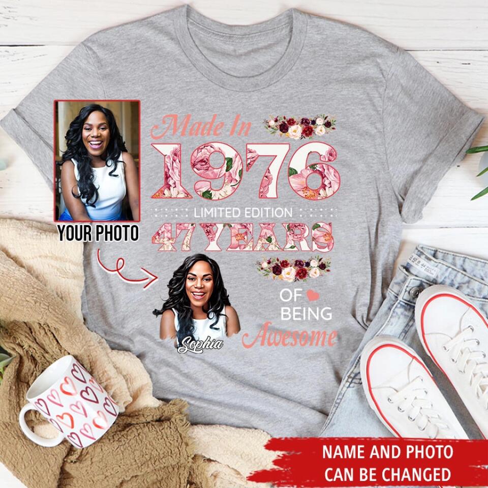 Custom Birthday Shirts, Chapter 47, Fabulous Since 1976 47th Birthday Unique T Shirt For Woman, Her Gifts For 47 Years Old