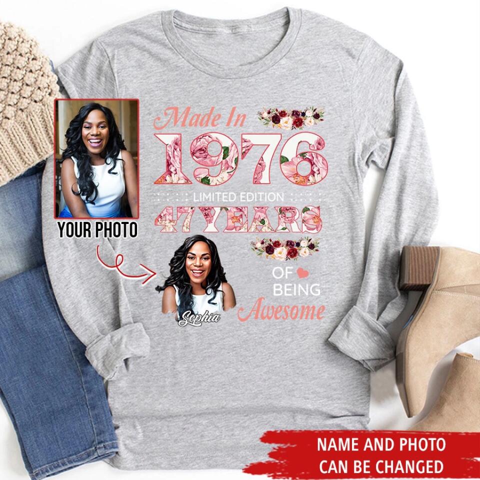 Custom Birthday Shirts, Chapter 47, Fabulous Since 1976 47th Birthday Unique T Shirt For Woman, Her Gifts For 47 Years Old