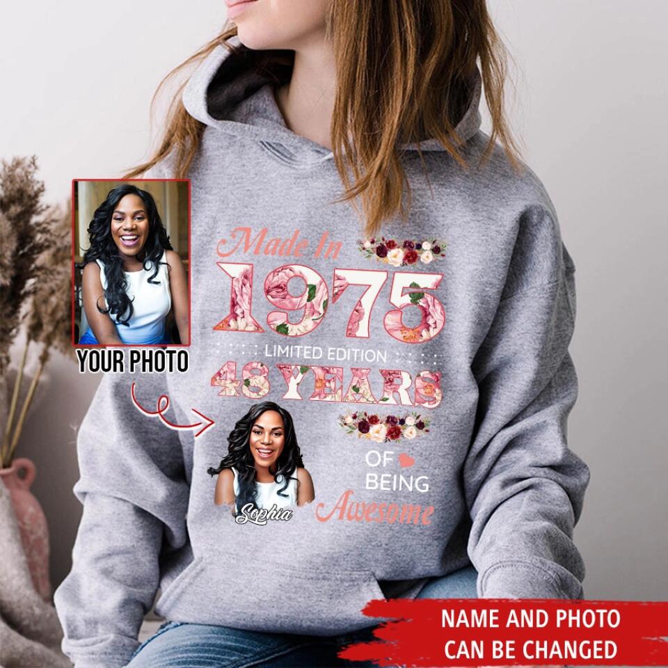 Custom Birthday Shirts, Chapter 48, Fabulous Since 1975 48th Birthday Unique T Shirt For Woman, Her Gifts For 48 Years Old