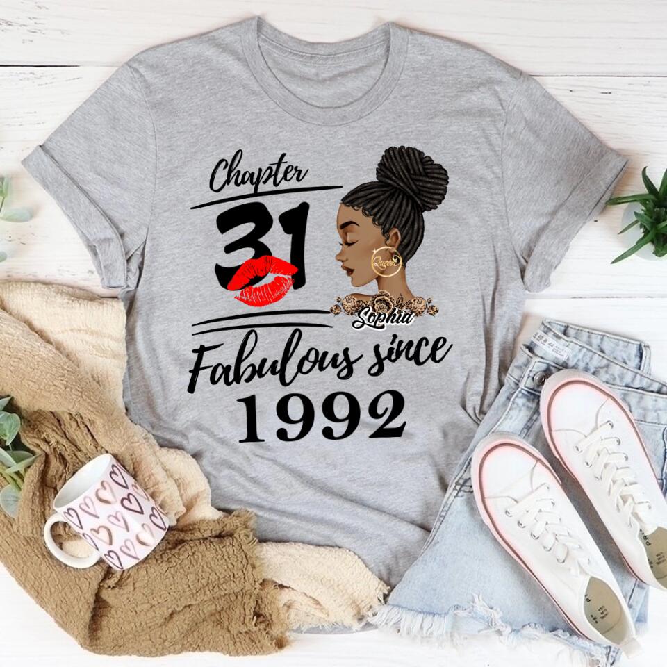 31st Birthday Shirts, Custom Birthday Shirts, Turning 31 Shirt, Gifts For Women Turning 31, 31 And Fabulous Shirt, 1992 Shirt, 31st Birthday Shirts For Her