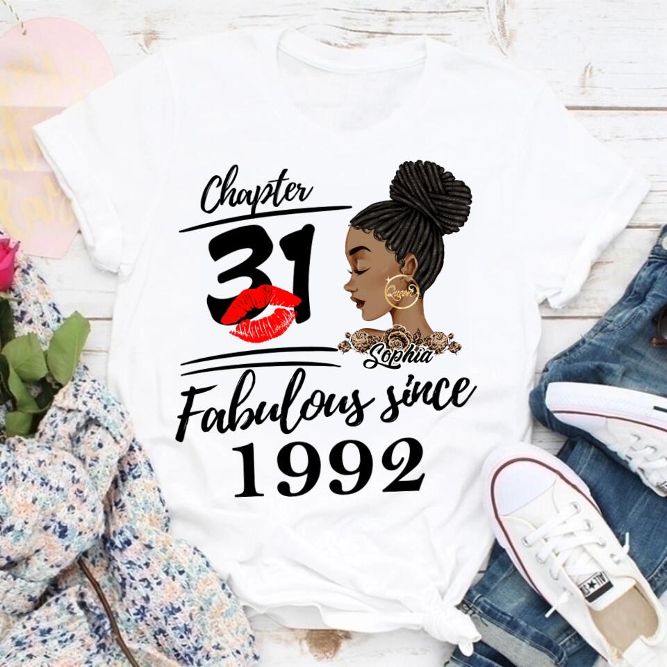 31st Birthday Shirts, Custom Birthday Shirts, Turning 31 Shirt, Gifts For Women Turning 31, 31 And Fabulous Shirt, 1992 Shirt, 31st Birthday Shirts For Her