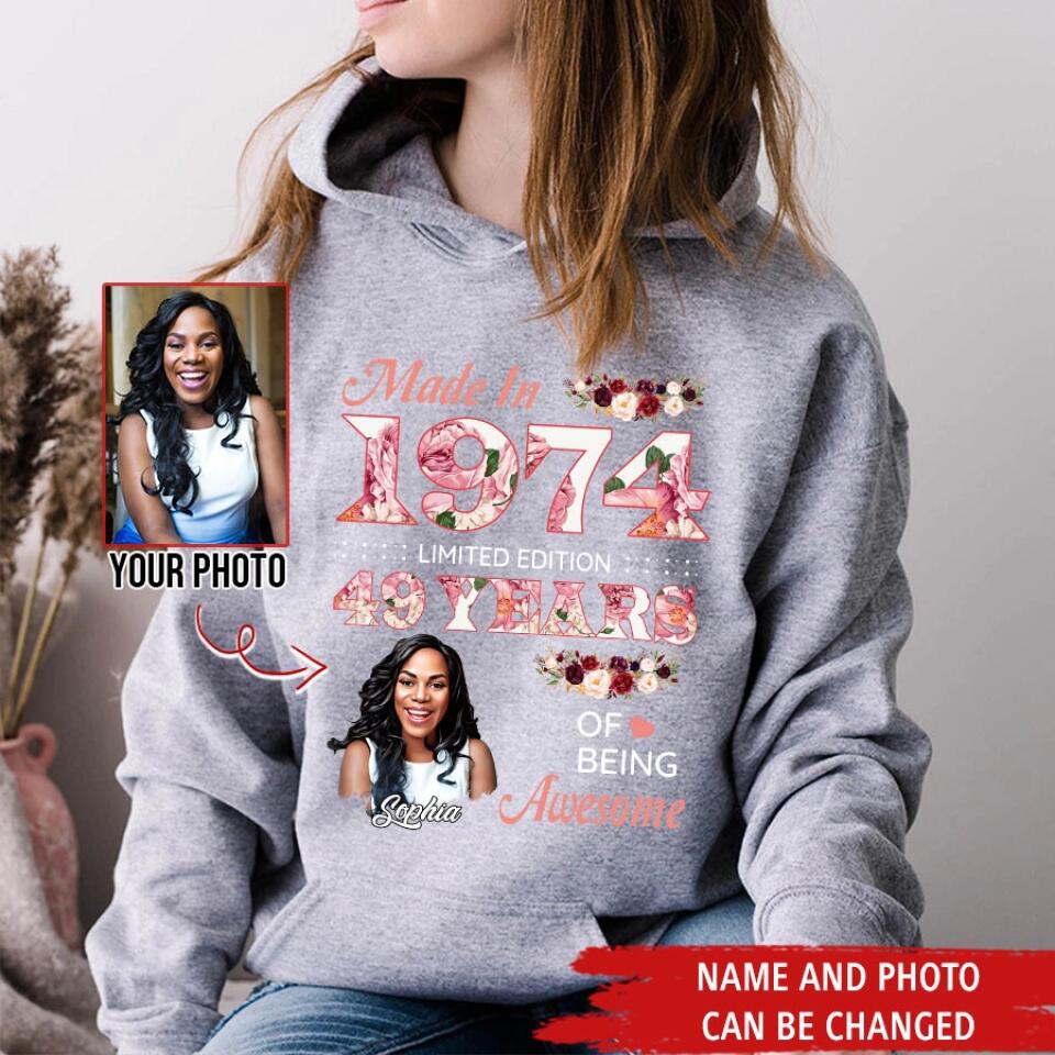 Custom Birthday Shirts, Chapter 49, Fabulous Since 1974 49th Birthday Unique T Shirt For Woman, Her Gifts For 49 Years Old