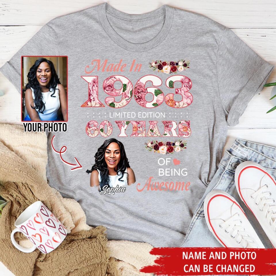 Custom Birthday Shirts, Chapter 60, Fabulous Since 1963 60th Birthday Unique T Shirt For Woman, Her Gifts For 60 Years Old