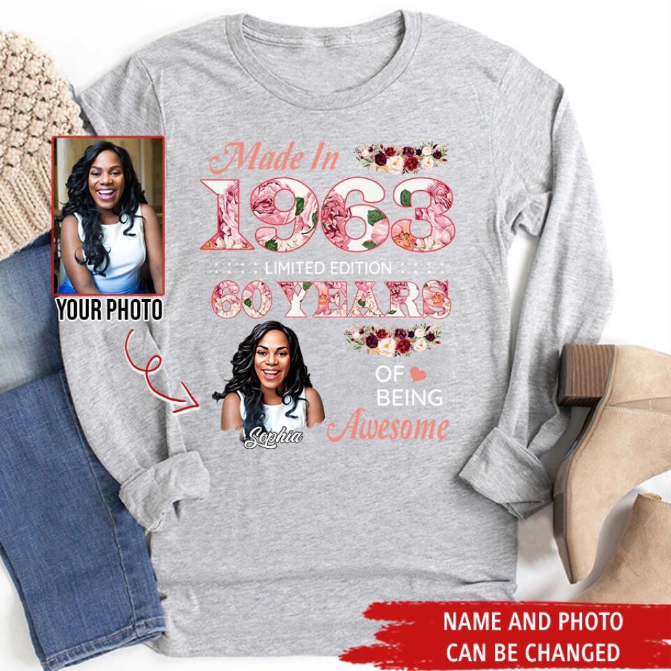 Custom Birthday Shirts, Chapter 60, Fabulous Since 1963 60th Birthday Unique T Shirt For Woman, Her Gifts For 60 Years Old