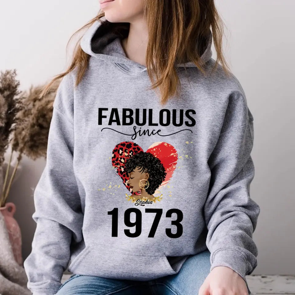 50th Birthday Shirts For Her, Personalised 50th Birthday Gifts, 1973 T Shirt, 50 And Fabulous Shirt, 50th Birthday Shirt Ideas, Gift Ideas 50th Birthday Woman