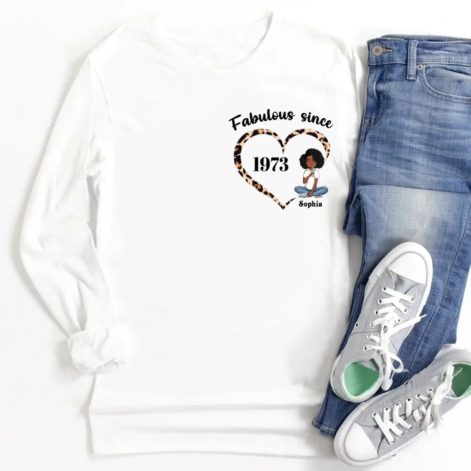 50th Birthday Shirts For Her, Personalised 50th Birthday Gifts, 1973 T Shirt, 50 And Fabulous Shirt, 50th Birthday Shirt Ideas