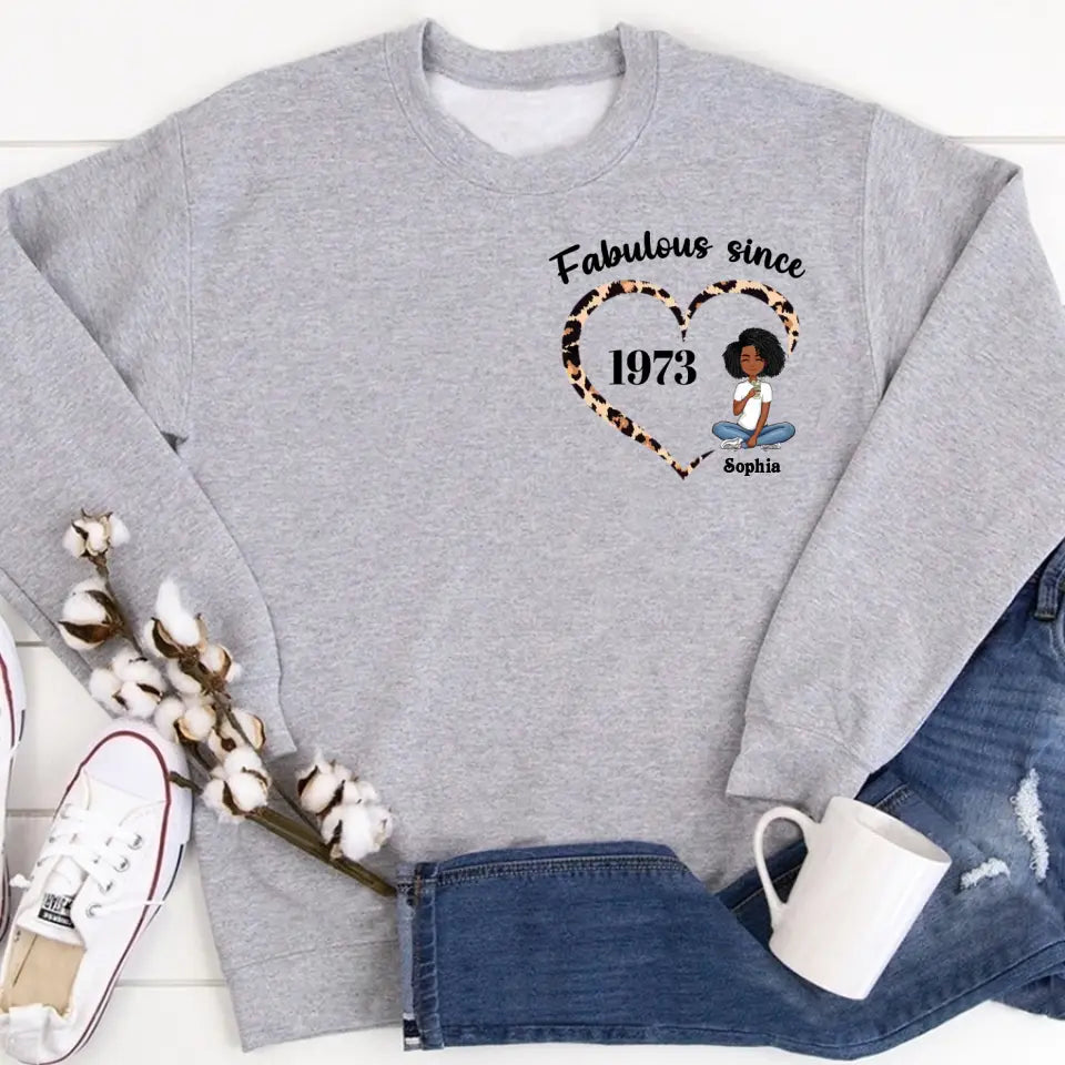 50th Birthday Shirts For Her, Personalised 50th Birthday Gifts, 1973 T Shirt, 50 And Fabulous Shirt, 50th Birthday Shirt Ideas