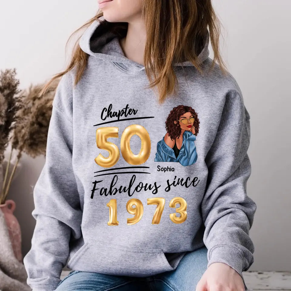 50th Birthday Shirts For Her, Personalised 50th Birthday Gifts, 1973 T Shirt, 50 And Fabulous Shirt, 50th Birthday Shirt Ideas, Gift Ideas 50th Birthday Woman