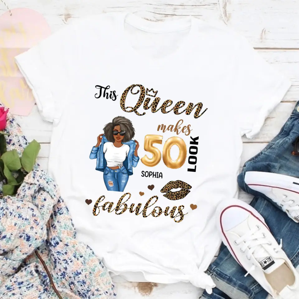50th Birthday Shirts For Her, Personalised 50th Birthday Gifts, 1973 T Shirt, 50 And Fabulous Shirt, 50th Birthday Shirt Ideas, Gift Ideas 50th Birthday Woman