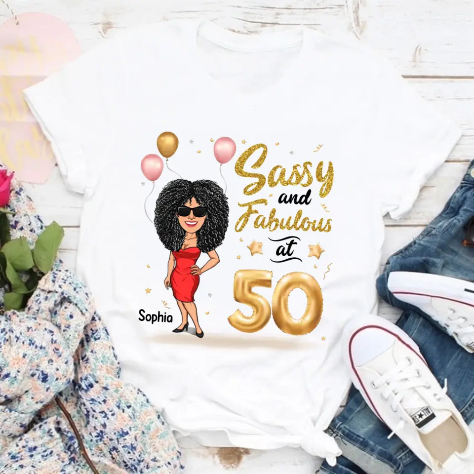 50th Birthday Shirts For Her, Personalised 50th Birthday Gifts, 1973 T Shirt, 50 And Fabulous Shirt, 50th Birthday Shirt Ideas