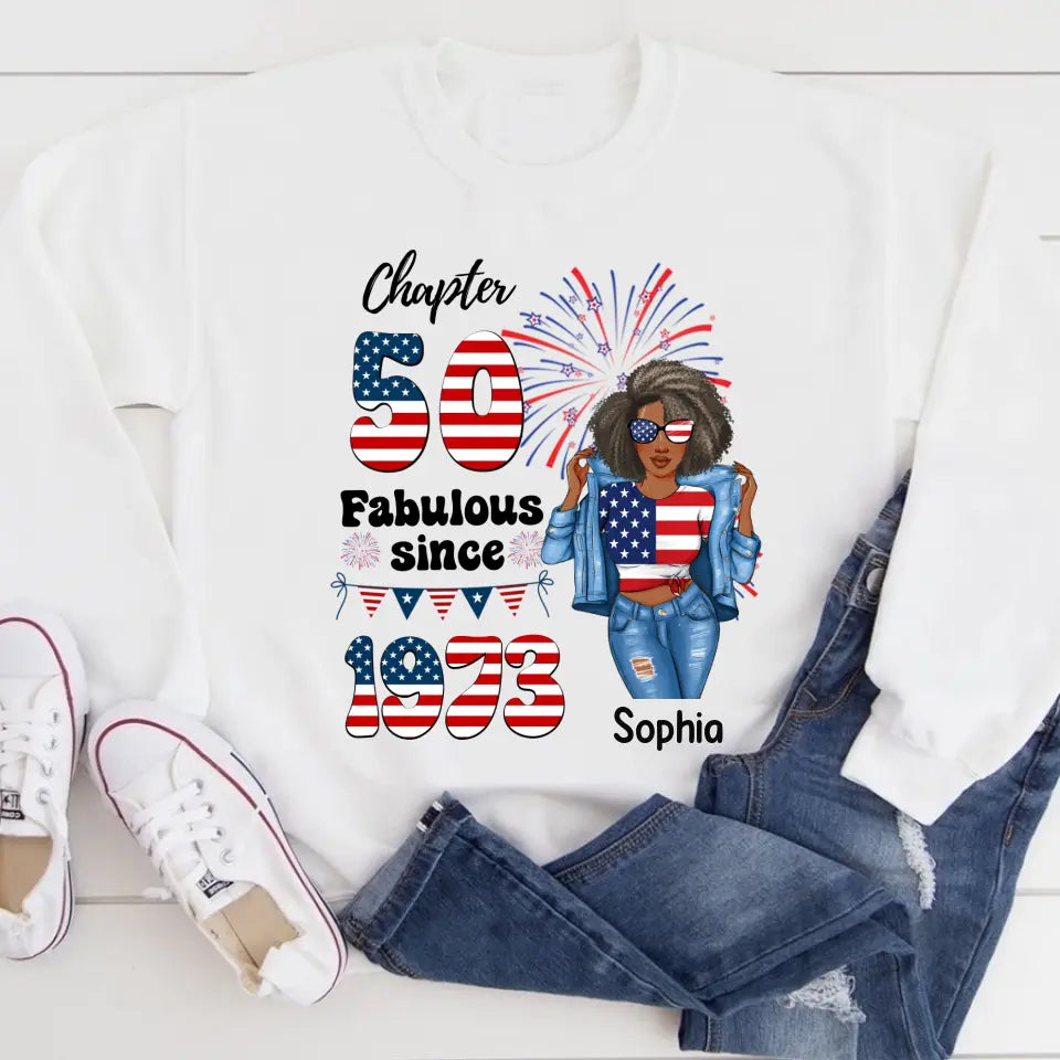 50th Birthday Shirts For Her, Personalised 50th Birthday Gifts, 1973 T Shirt, 50 And Fabulous Shirt, 50th Birthday Shirt Ideas, Gift Ideas 50th Birthday Woman