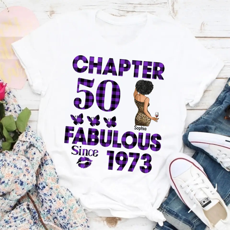 Personalised 50th Birthday Gifts, 50 And Fabulous Shirt, 50th Birthday Shirt Ideas, Gift Ideas 50th Birthday Woman