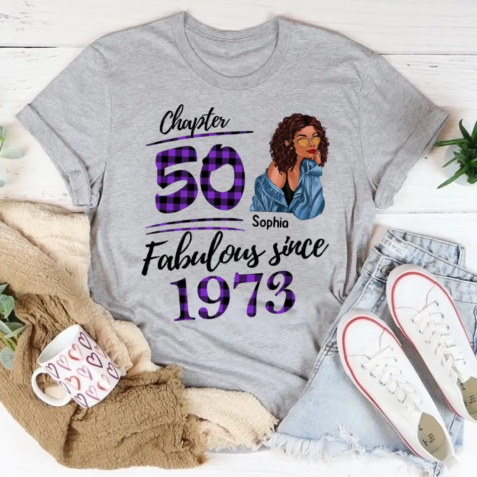 Personalised 50th Birthday Gifts, 50 And Fabulous Shirt, 50th Birthday Shirt Ideas, Gift Ideas 50th Birthday Woman