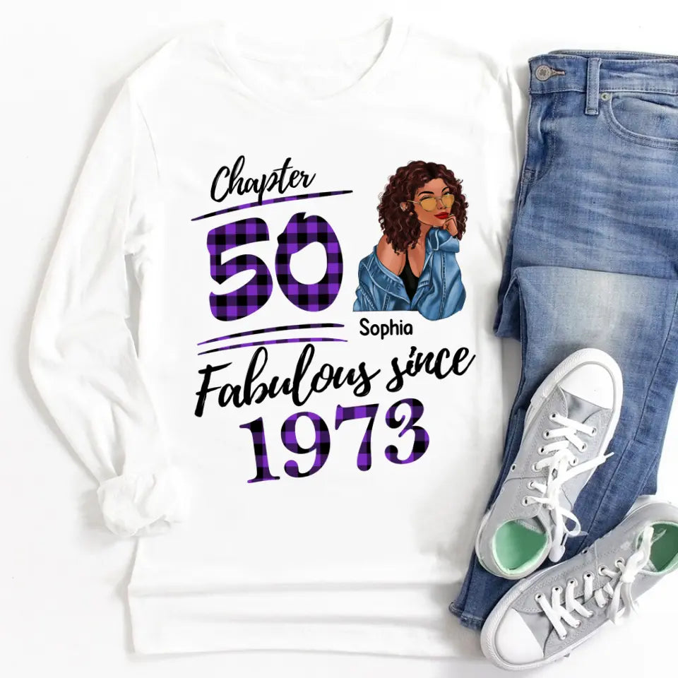 Personalised 50th Birthday Gifts, 50 And Fabulous Shirt, 50th Birthday Shirt Ideas, Gift Ideas 50th Birthday Woman