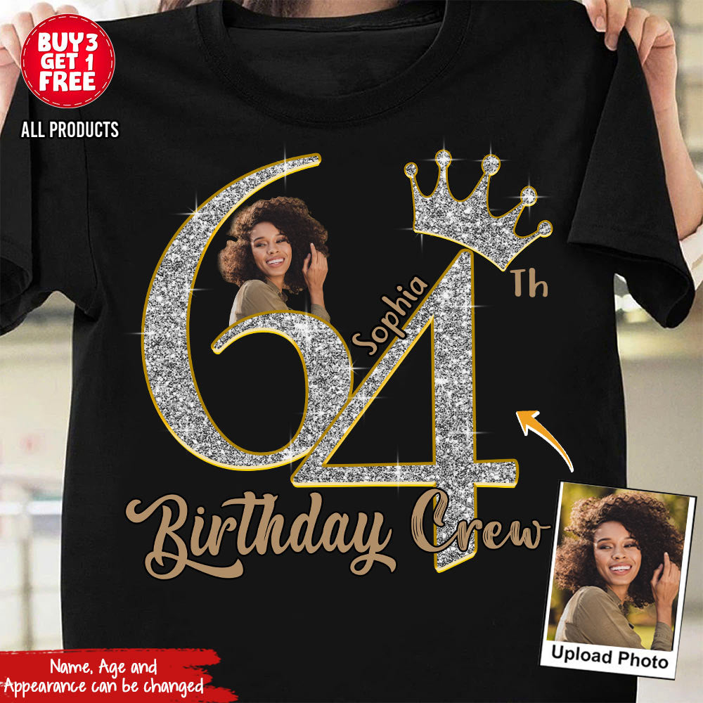 64th Birthday Shirts, Custom Photo Birthday Shirts, Turning 64 Shirt, Gifts For Women Turning 64, 64 And Fabulous Shirt, 64th Birthday Shirts For Her - YPT-HCT