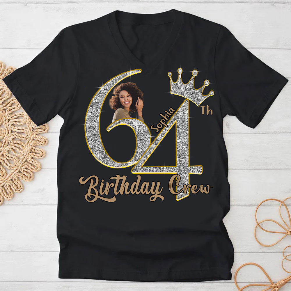 64th Birthday Shirts, Custom Photo Birthday Shirts, Turning 64 Shirt, Gifts For Women Turning 64, 64 And Fabulous Shirt, 64th Birthday Shirts For Her - YPT-HCT