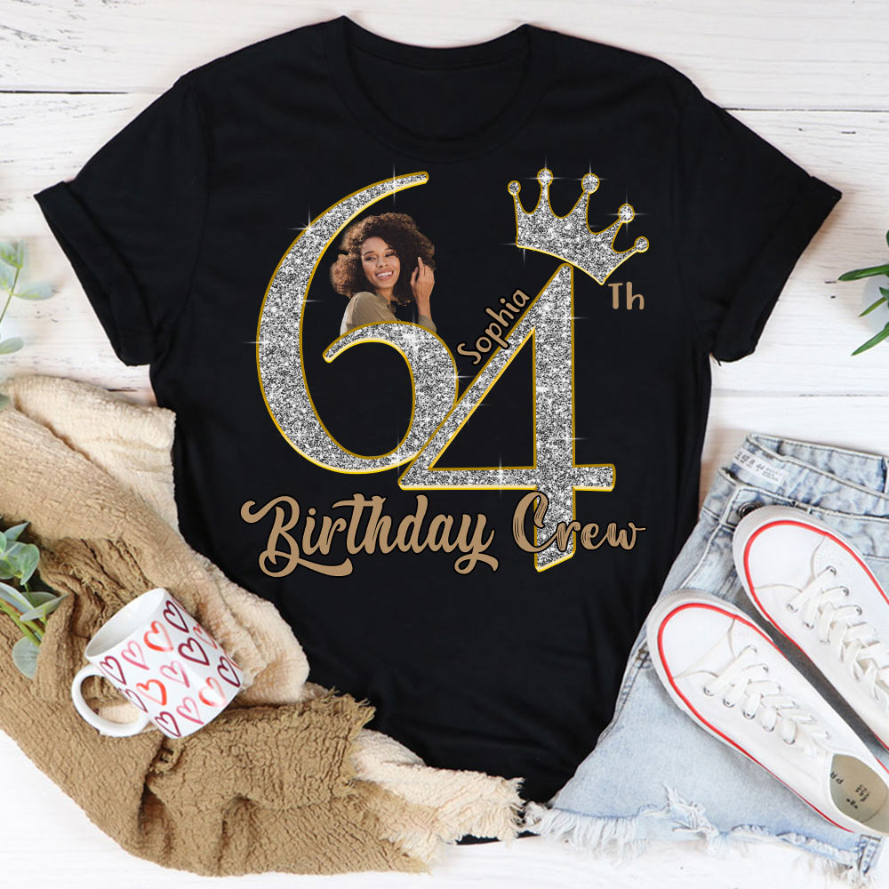 64th Birthday Shirts, Custom Photo Birthday Shirts, Turning 64 Shirt, Gifts For Women Turning 64, 64 And Fabulous Shirt, 64th Birthday Shirts For Her - YPT-HCT
