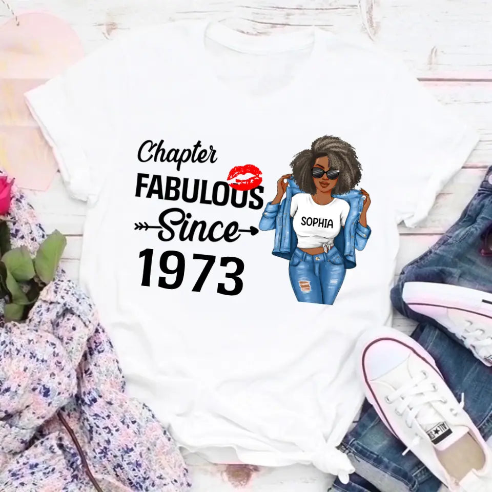 50th Birthday Shirts, Custom Birthday Shirts, Turning 50 Shirt, Gifts For Women Turning 50, 50 And Fabulous Shirt, 1973 Shirt, 50th Birthday Shirts For Her My Birthday Month, Yep The Whole Month