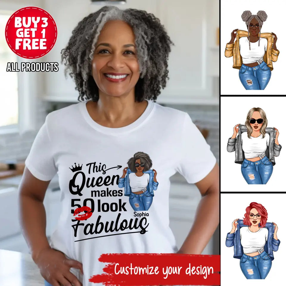 50th Birthday Shirts, Custom Birthday Shirts, Turning 50 Shirt, Gifts For Women Turning 50, 50 And Fabulous Shirt, 1973 Shirt, 50th Birthday Shirts For Her My Birthday Month, Yep The Whole Month