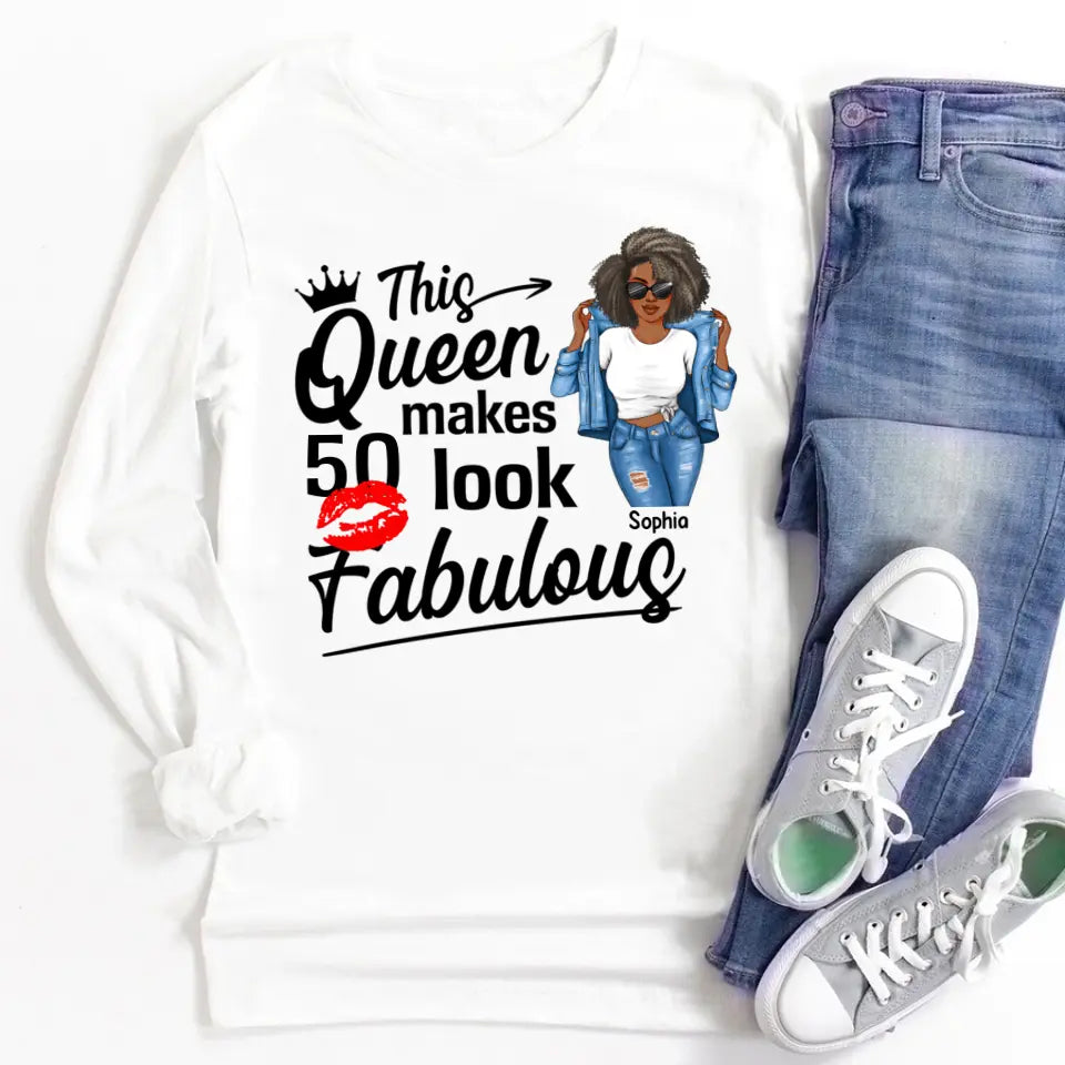 50th Birthday Shirts, Custom Birthday Shirts, Turning 50 Shirt, Gifts For Women Turning 50, 50 And Fabulous Shirt, 1973 Shirt, 50th Birthday Shirts For Her My Birthday Month, Yep The Whole Month