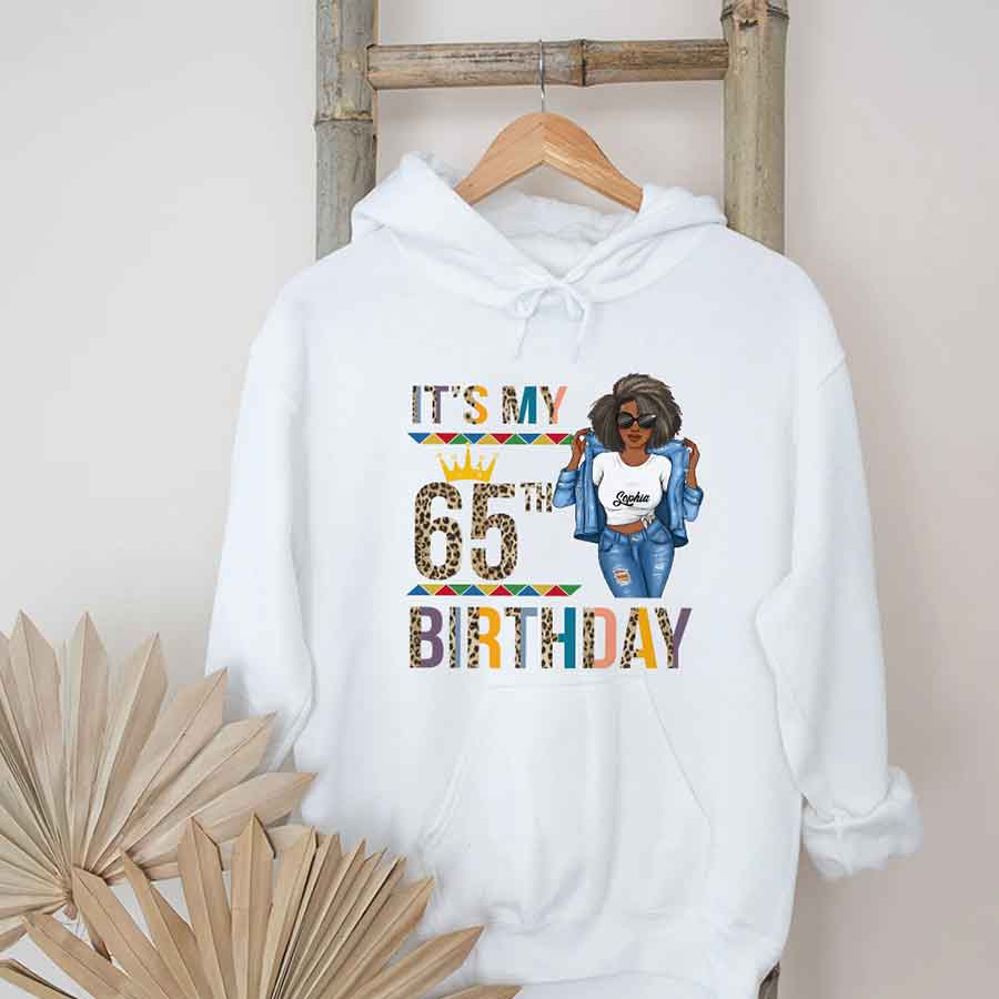 Personalized 65th Birthday Shirts, Custom Birthday Shirts, Turning 65 Shirt For Women, Turning 65 And Fabulous Shirt, Best Gifts For Women Turning 65-YPT-HCT