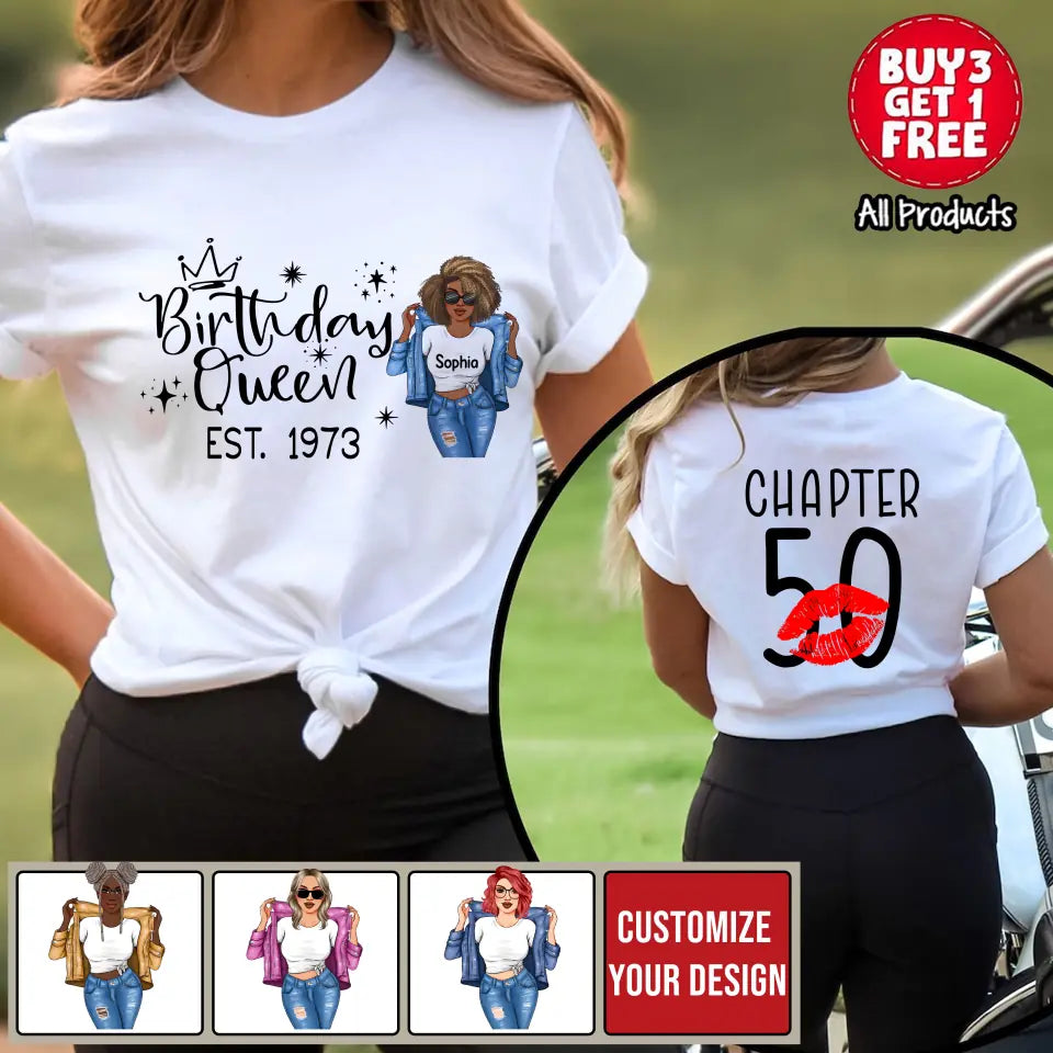 50th Birthday Shirts, Custom Birthday Shirts, Turning 50 Shirt, Gifts For Women Turning 50, 50 And Fabulous Shirt, 1973 Shirt, 50th Birthday Shirts For Her My Birthday Month, Yep The Whole Month