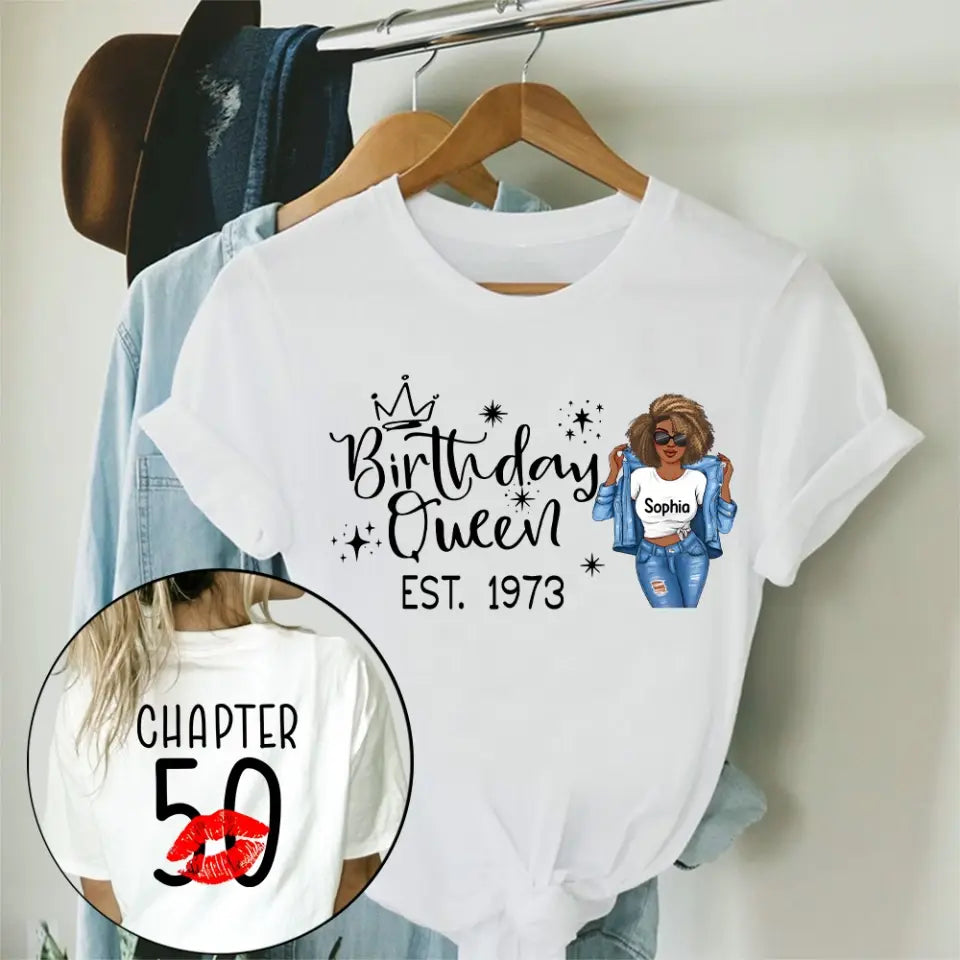 50th Birthday Shirts, Custom Birthday Shirts, Turning 50 Shirt, Gifts For Women Turning 50, 50 And Fabulous Shirt, 1973 Shirt, 50th Birthday Shirts For Her My Birthday Month, Yep The Whole Month