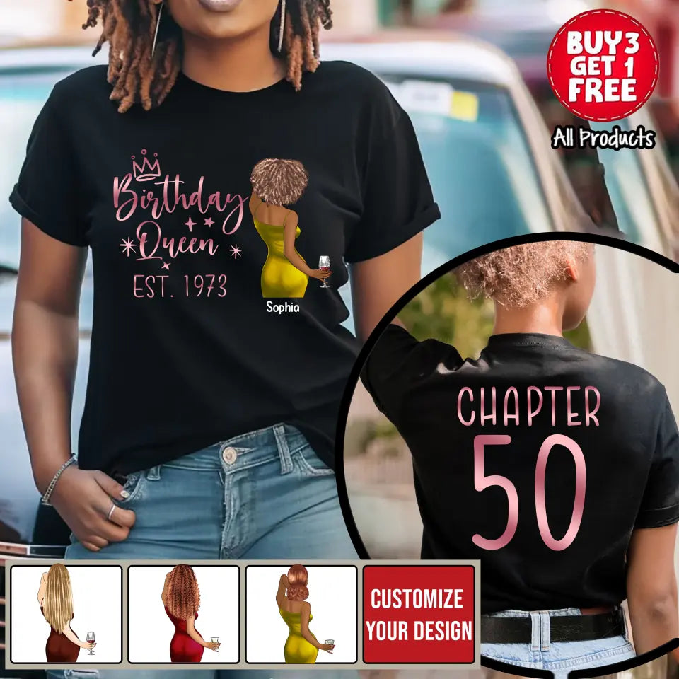 50th Birthday Shirts, Custom Birthday Shirts, Turning 50 Shirt, Gifts For Women Turning 50, 50 And Fabulous Shirt, 1973 Shirt, 50th Birthday Shirts For Her