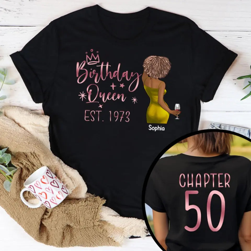 50th Birthday Shirts, Custom Birthday Shirts, Turning 50 Shirt, Gifts For Women Turning 50, 50 And Fabulous Shirt, 1973 Shirt, 50th Birthday Shirts For Her