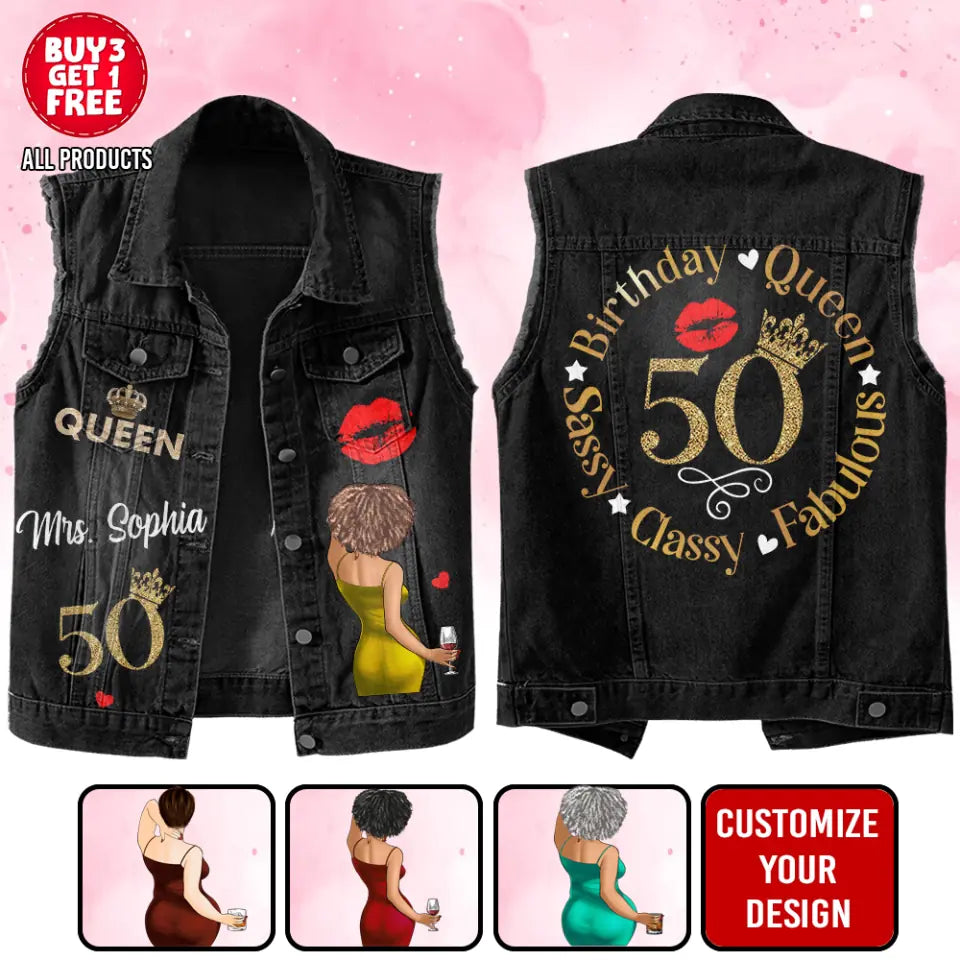 Denimvest - Personalised 50th Birthday Gifts, Gift Ideas 50th Birthday Woman