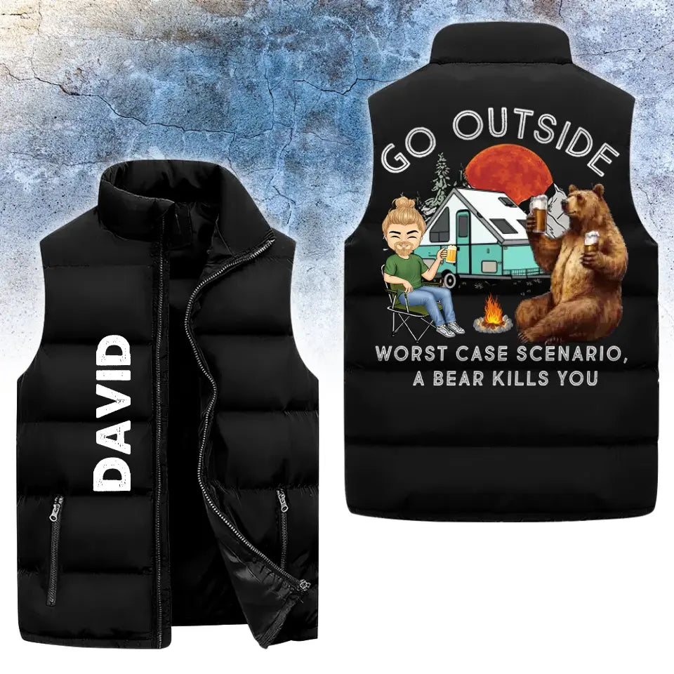 Puffer Vest -Personalized Gift Ideas For Camping Lover, Camp Gift