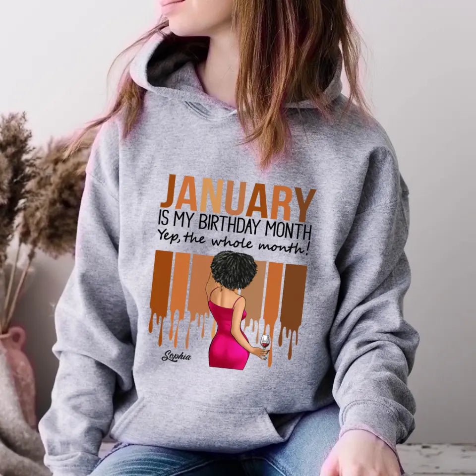 January Birthday Shirt, Custom Birthday Shirt, Queens Was Born In January, January Birthday Shirts For Woman, January Birthday Gifts