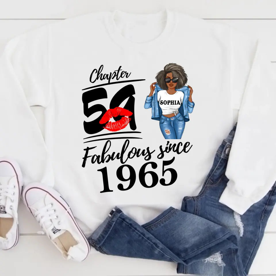59th Birthday Shirts, Custom Birthday Shirts, Turning 59 Shirt, Gifts For Women Turning 59, 59 And Fabulous Shirt, 1965 Shirt, 59th Birthday Shirts For Her