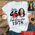 46th Birthday Shirts, Custom Birthday Shirts, Turning 46 Shirt, Gifts For Women Turning 46, 46 And Fabulous Shirt, 1978 Shirt, 46th Birthday Shirts For Her - HCT