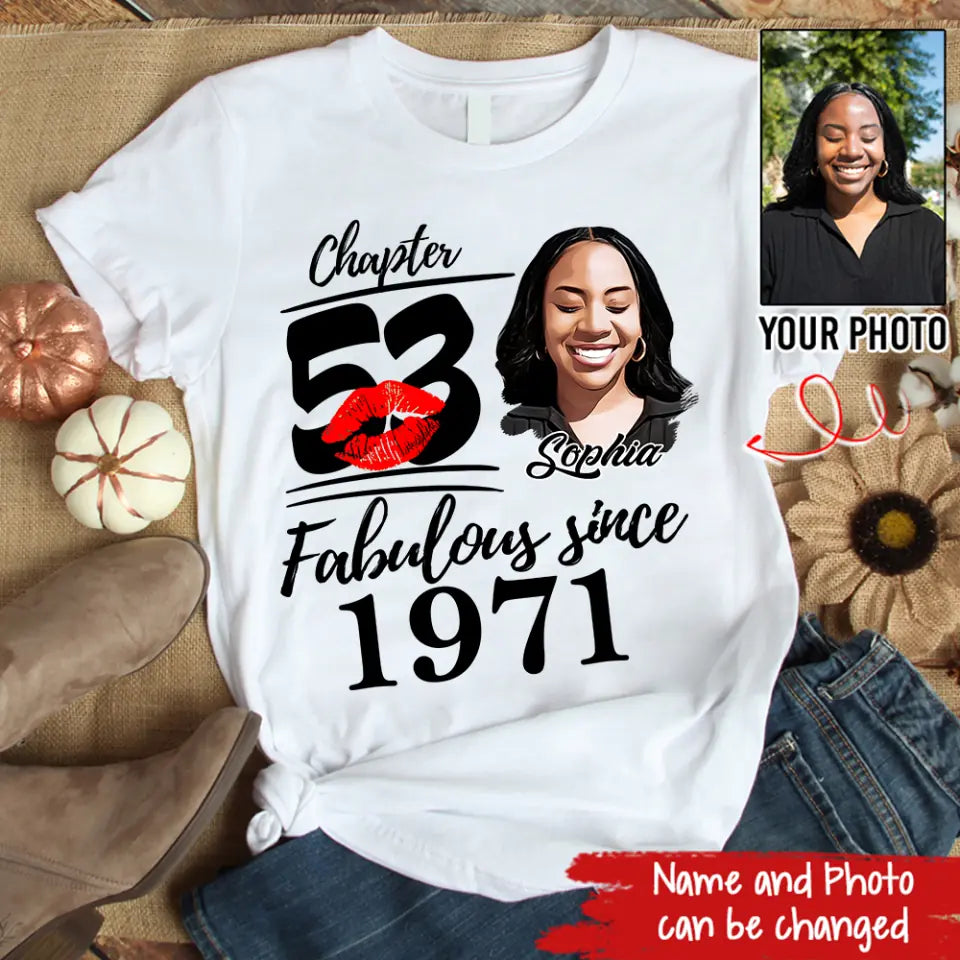 53rd Birthday Shirts, Custom Birthday Shirts, Turning 53 Shirt, Gifts For Women Turning 53, 53 And Fabulous Shirt, 1971 Shirt, 53rd Birthday Shirts For Her-HCT