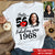 56th Birthday Shirts, Custom Birthday Shirts, Turning 56 Shirt, Gifts For Women Turning 56, 56 And Fabulous Shirt, 1968 Shirt, 56th Birthday Shirts For Her-HCT