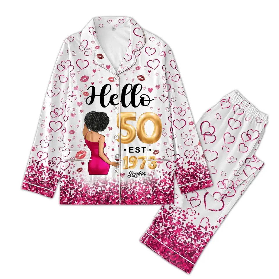 Custom Birthday Pajamas - Her Gifts For 50 Years Old, Chapter 50, Fabulous Since 1974