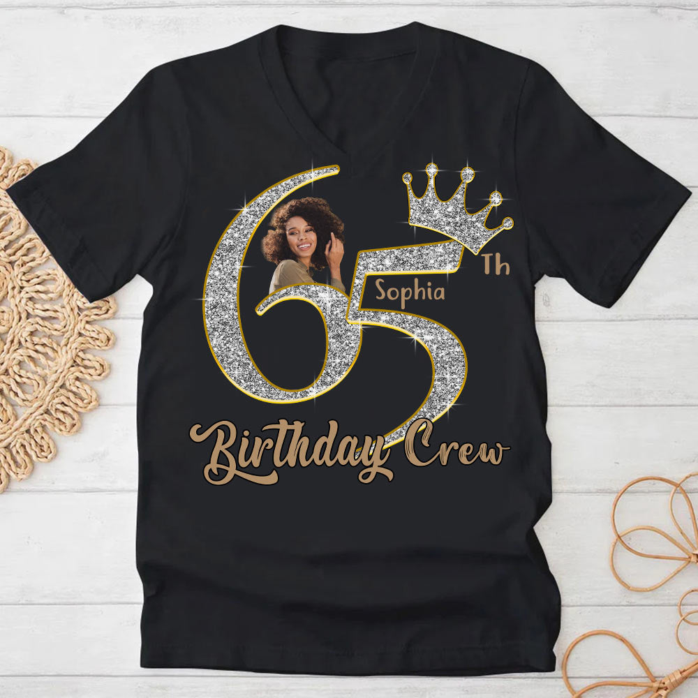 65th Birthday Shirts, Custom Photo Birthday Shirts, Turning 65 Shirt, Gifts For Women Turning 65, 65 And Fabulous Shirt, 65th Birthday Shirts For Her - YPT-HCT