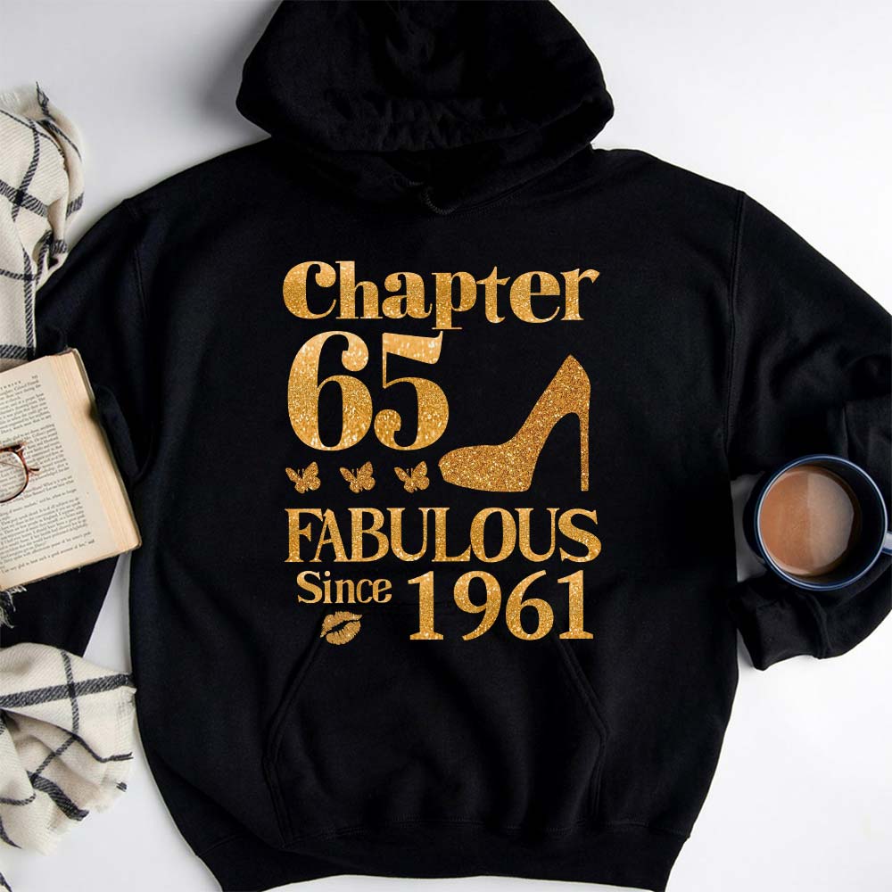 Chapter 65, Fabulous Since 1961 65th Birthday Unique T Shirt For Woman, Her Gifts For 65 Years Old , Turning 65 Birthday Cotton Shirt
