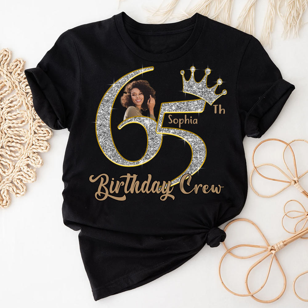 65th Birthday Shirts, Custom Photo Birthday Shirts, Turning 65 Shirt, Gifts For Women Turning 65, 65 And Fabulous Shirt, 65th Birthday Shirts For Her - YPT-HCT