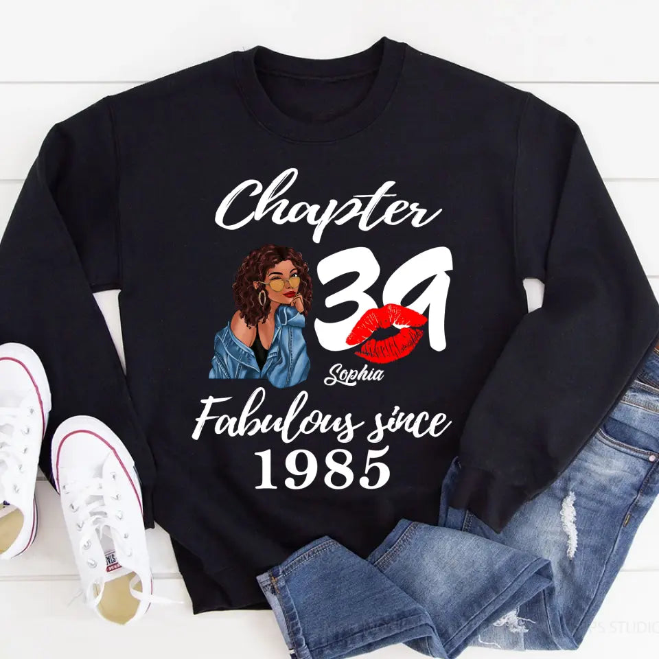 39 Birthday Shirts For Her, Personalised 39th Birthday Gifts, 1985 T Shirt, 39 And Fabulous Shirt, 39th Birthday Shirt Ideas, Gift Ideas 39th Birthday Woman