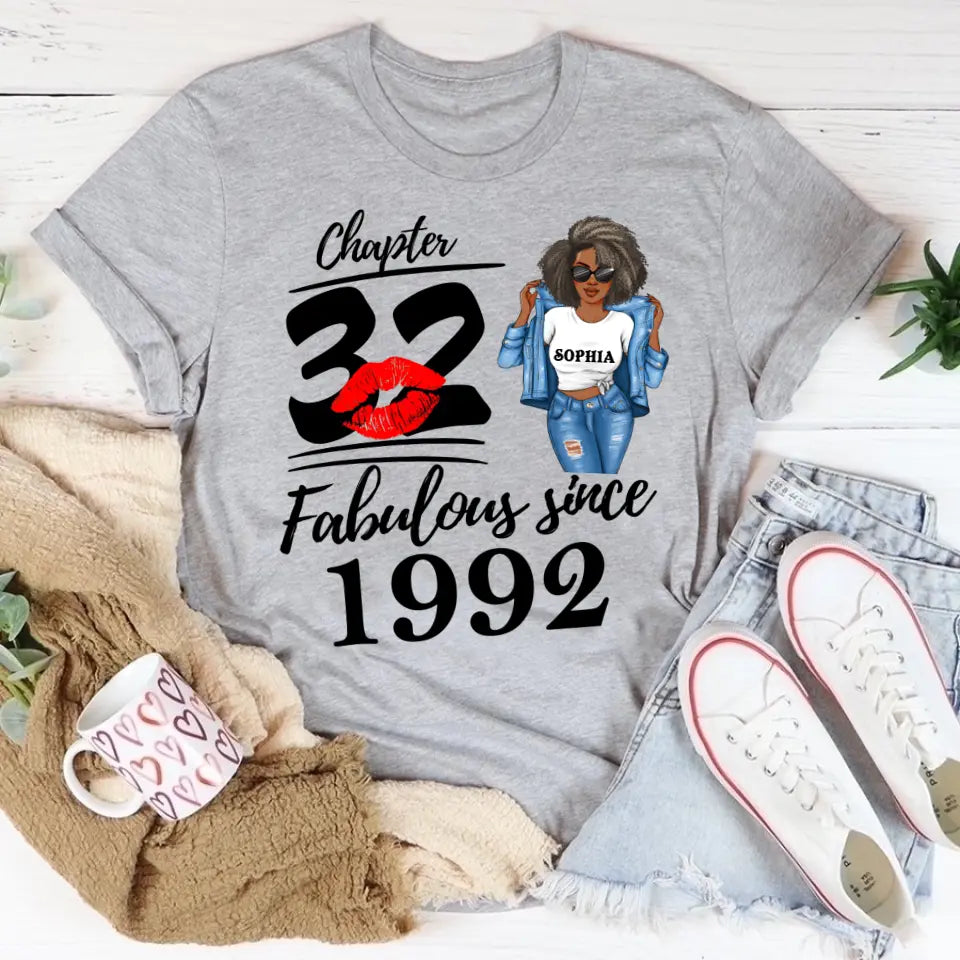 32nd Birthday Shirts For Her, Personalised 32nd Birthday Gifts, 1992 T Shirt, 32 And Fabulous Shirt, 32nd Birthday Shirt Ideas, Gift Ideas 32nd Birthday Woman