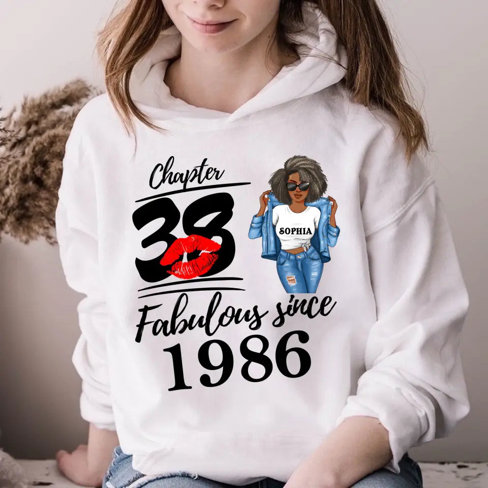 38th Birthday Shirts For Her, Personalised 38th Birthday Gifts, 1986 T Shirt, 38 And Fabulous Shirt, 38th Birthday Shirt Ideas, Gift Ideas 38th Birthday Woman