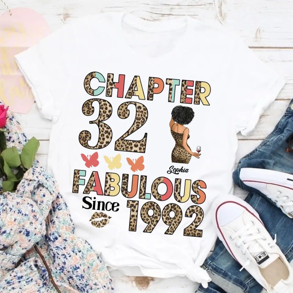 32nd birthday shirts for her, Personalised 32nd birthday gifts, 1992 t shirt, 32 and fabulous shirt, 32nd birthday shirt ideas, gift ideas 32nd birthday woman